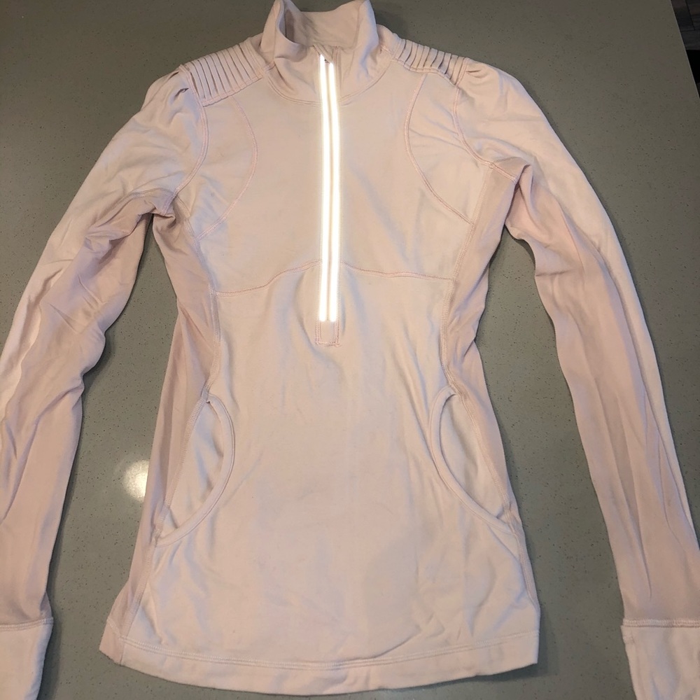 Lululemon 1/4 zip pink jacket